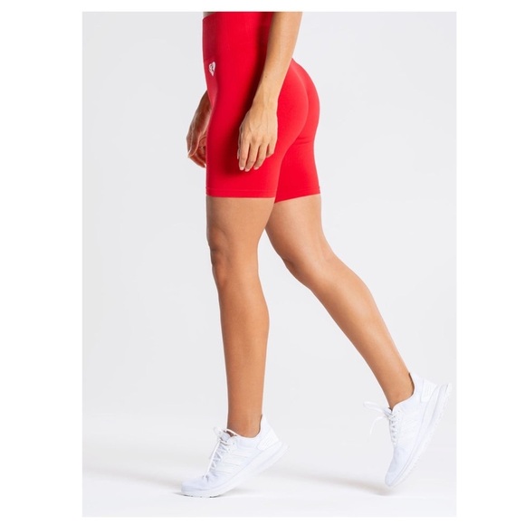 Women’s Best Power Seamless Cycling Shorts Red - Picture 4 of 9